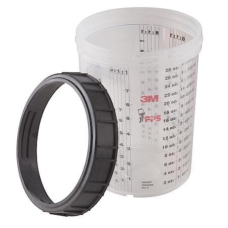 3M PPS Large Cup & Collar, 16023, 1 cup per box, 4 cups per case