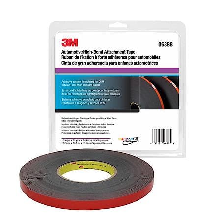3M Acrylic Plus High-Bond Tape 06388, Black, 1.12 mm, 1/2 inx20 yd