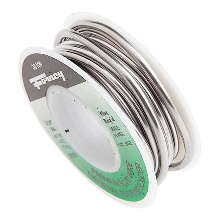 Solid Wire Solder - Size, 1/8in 50/50% Tin/Lead, General Use, (Not For Aluminum)