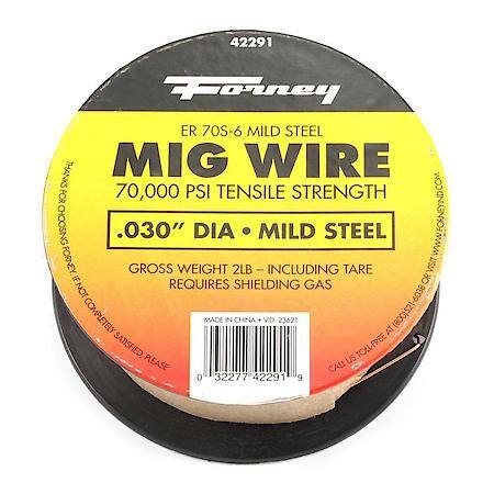Solid Mild Steel Mig Wire .030 Diameter 2 Lb Spool (E70S-6)