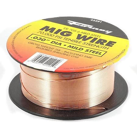 Solid Mild Steel Mig Wire .030 Diameter 2 Lb Spool (E70S-6)
