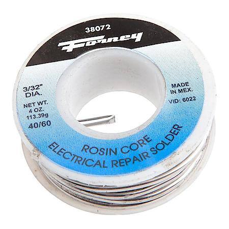 Solder, Electrical Repair, Rosin Core, 1/16 Inch, 4 Oz.