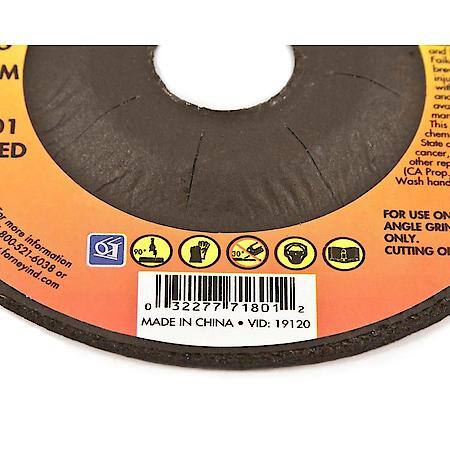 Cut-Off Wheel, Metal, Type 27, 4-1/2 Inch x .040 Inch x 7/8 Inch