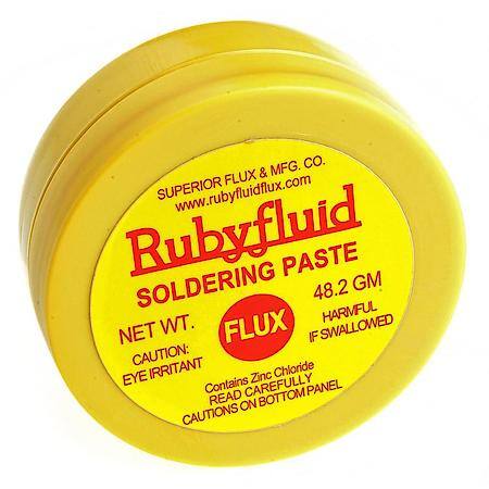 Paste Flux, Water Soluble, Rubyfluid, 2 oz.