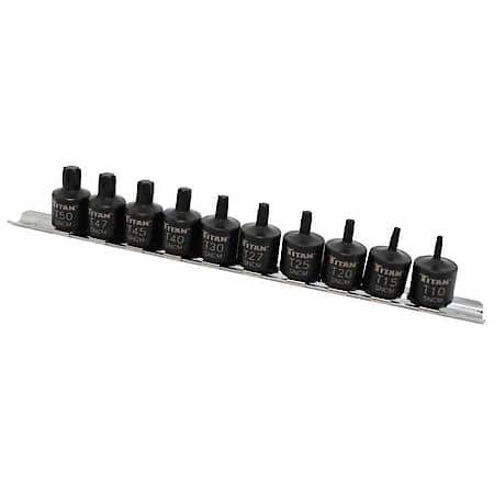 10-Pc Stubby Star Bit Socket Set