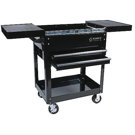 Compact Slide Top Utility Cart, Black
