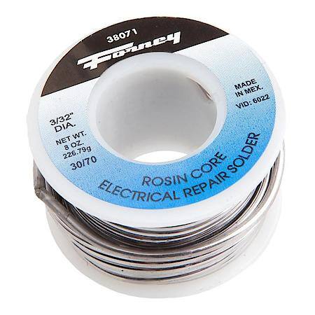 Solder, Electrical Repair, Rosin Core 3/32 Inch, 8 oz.