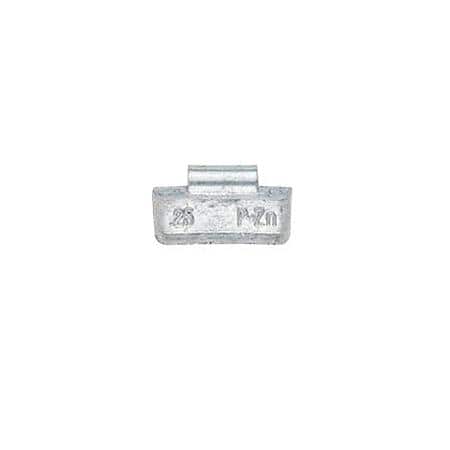 P-Series Uncoated Zinc (Zn) Passenger Knock-On Wheel Weight 0.25Oz.