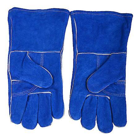 Blue Leather Welding Gloves (Men's L)