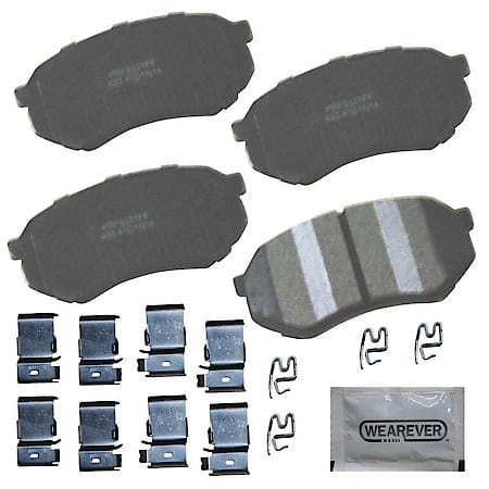 Brake Pads: Semi-metallic, With Hardware, Better Performance, Quiet, Low Dust
