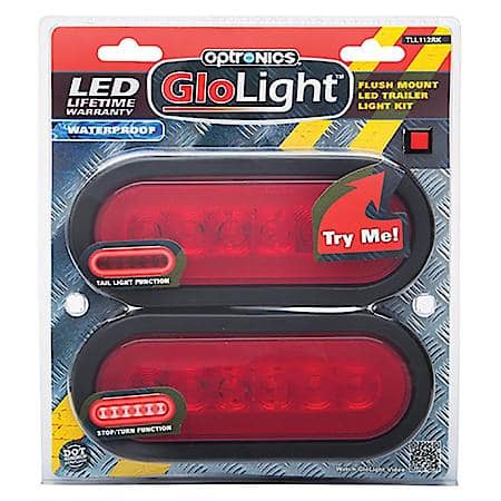 GLOLIGHT LED 6" OVAL STOP/TURN/TAIL LIGHT KIT