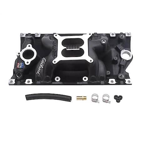 Performer RPM AIR-GAP Small Block Chevy Vortec Black Intake Manifold