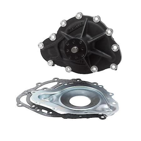 Water Pump for Pontiac, Standard Rotation in Black Finish