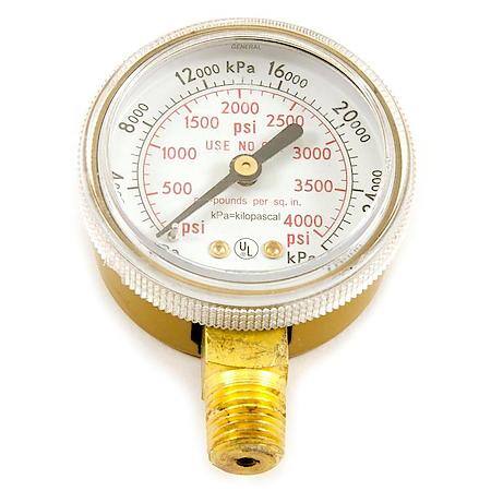 Regulator Gauge, 2 Inch, 0-4000 PSI