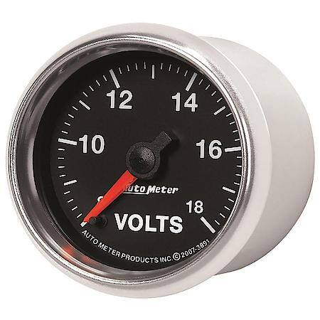 Gauge; Voltmeter; 2 1/16"; 18V; Digital Stepper Motor; GS