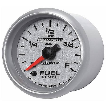 Gauge; Fuel Level; 2 1/16"; 0-280O Programmable; Ultra-Lite II