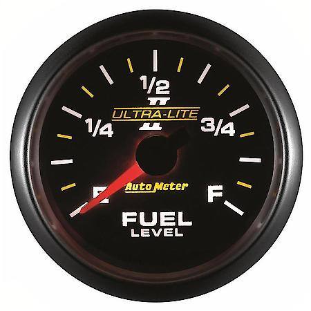 Gauge; Fuel Level; 2 1/16"; 0-280O Programmable; Ultra-Lite II