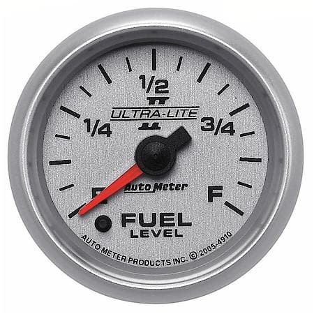 Gauge; Fuel Level; 2 1/16"; 0-280O Programmable; Ultra-Lite II