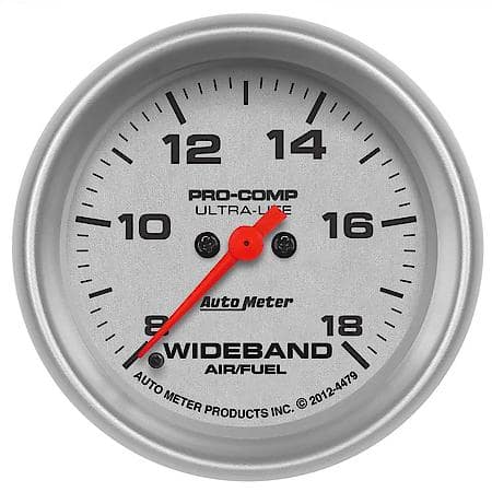 Gauge; Air/Fuel Ratio-Wideband; Analog; 2 5/8"; 8 1-18 1; Stepper Motor; Ultra-Lite