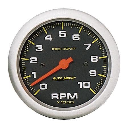 Gauge; Tachometer; 3 3/8"; 10K RPM; In-Dash; Pro-Comp