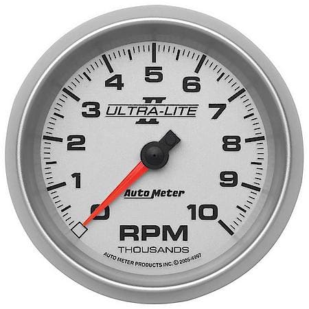 Gauge; Tachometer; 3 3/8"; 10K RPM; In-Dash; Ultra-Lite II