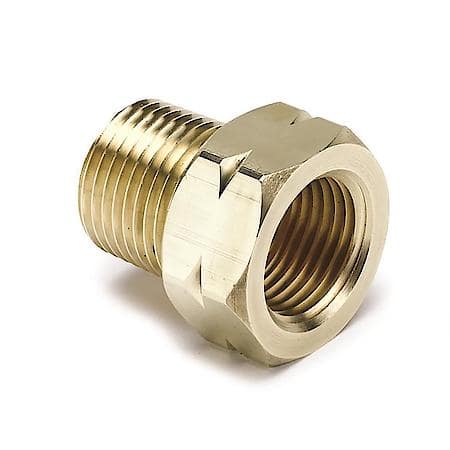Fitting; Adapter; 3/8" NPT Male; Brass; For Auto Gauge Mechanical Temperature