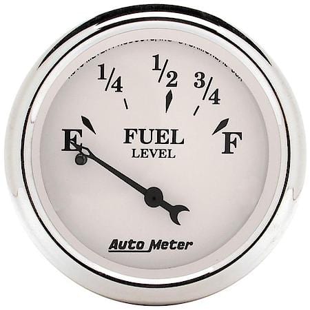 Gauge; Fuel Level; 2 1/16"; 0Oe To 30Of; Electric; Old Tyme White
