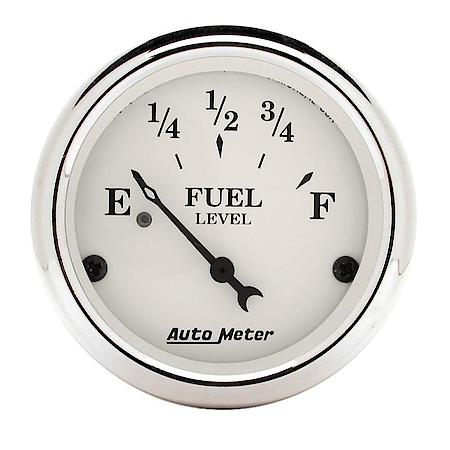Gauge; Fuel Level; 2 1/16"; 240Oe To 33Of; Electric; Old Tyme White
