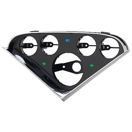 Gauge Mount; Direct Fit Dash Panel; (3 3/8"; 2 1/16" X4); Chevy Truck 55-59