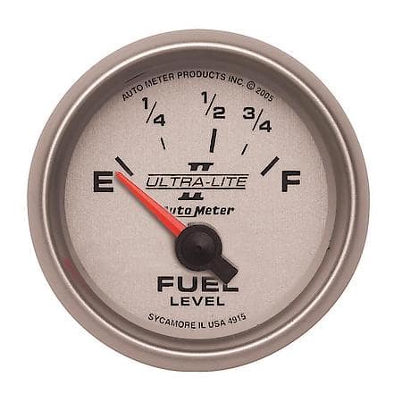 Gauge; Fuel Level; 2 1/16"; 73Oe To 10Of; Electric; Ultra-Lite II