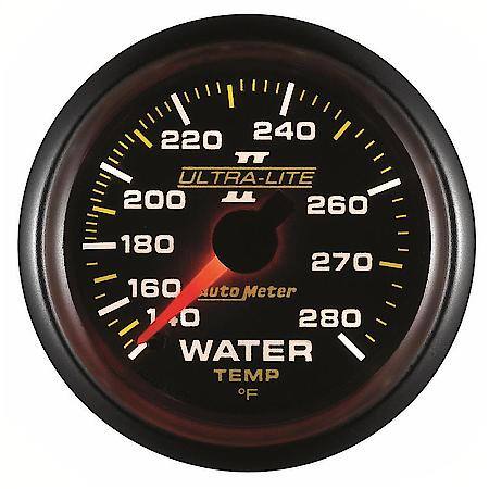 Gauge; Water Temperature; 2 1/16"; 140-280 Deg. F; Mechanical; Ultra-Lite II