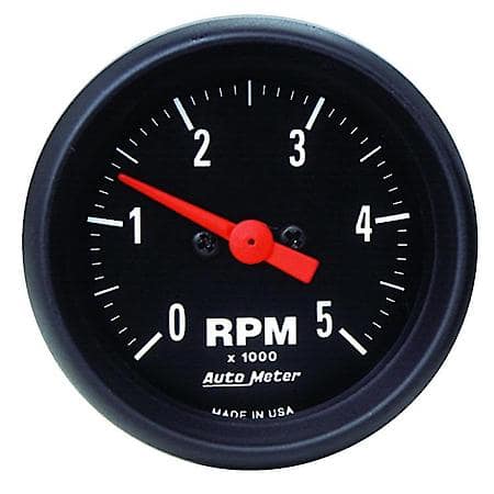 Gauge; Tachometer; 2 1/16"; 5K RPM; In-Dash; Z-Series