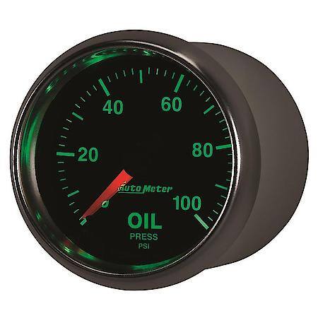 Gauge; Oil Pressure; 2 1/16"; 100 PSI; Mechanical; GS