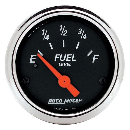 Gauge; Fuel Level; 2 1/16"; 240Oe To 33Of; Electric; Designer Black
