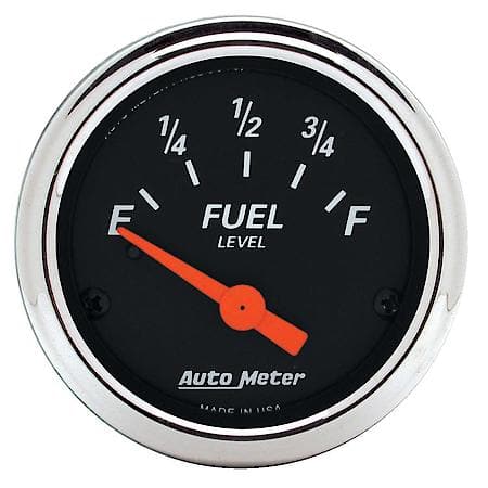 Gauge; Fuel Level; 2 1/16"; 0Oe To 90Of; Electric; Designer Black