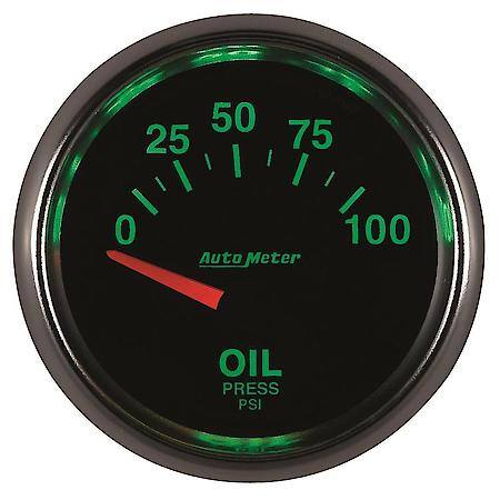 Gauge; Oil Pressure; 2 1/16"; 100 PSI; Electric; GS