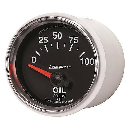 Gauge; Oil Pressure; 2 1/16"; 100 PSI; Electric; GS