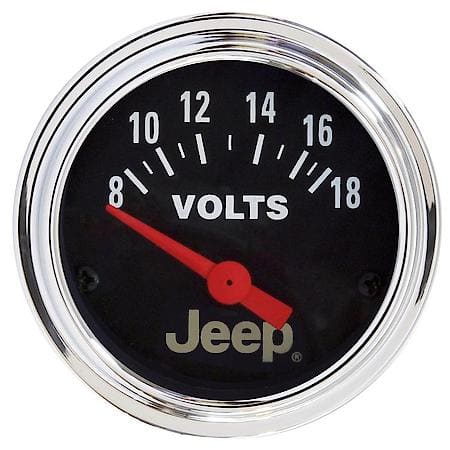Gauge; Voltmeter; 2 1/16"; 18V; Electric; Jeep