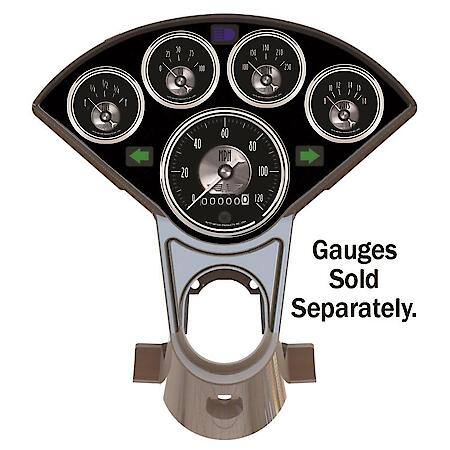Gauge Mount, Direct Fit Dash Panel, (3 3/8", 2 1/16" X4), Chevrolet 55-56