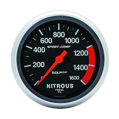 Gauge; Nitrous Press; 2 5/8"; 1600 PSI; Digital Stepper Motor; Sport-Comp