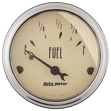 Gauge; Fuel Level; 2 1/16"; 73Oe To 10Of; Electric; Antique Beige