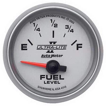 Gauge; Fuel Level; 2 1/16"; 0Oe To 90Of; Electric; Ultra-Lite II