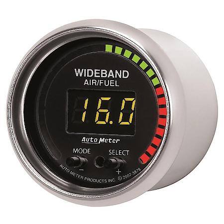 Gauge; Air/Fuel Ratio-Pro; 2 1/16"; 10 1-20 1; Digital With Peak/Warn; GS