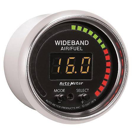 Gauge; Air/Fuel Ratio-Pro; 2 1/16"; 10 1-20 1; Digital With Peak/Warn; GS
