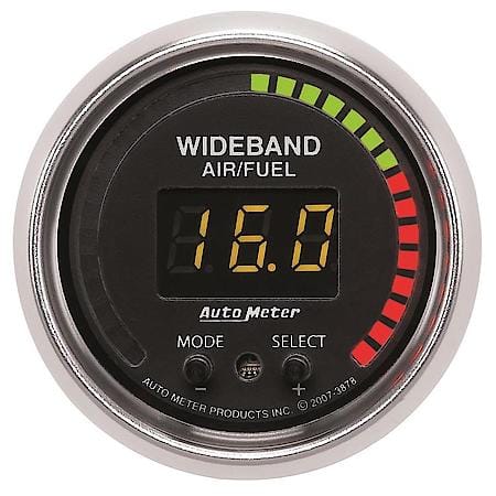 Gauge; Air/Fuel Ratio-Pro; 2 1/16"; 10 1-20 1; Digital With Peak/Warn; GS