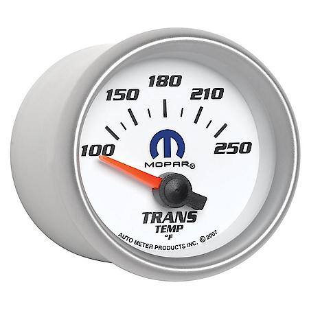 Gauge, Transmission Temperature, 2 1/16", 100-250  Deg. F, Electric, White, Mopar