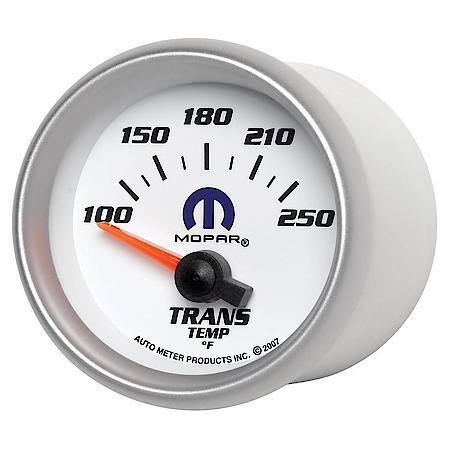 Gauge, Transmission Temperature, 2 1/16", 100-250  Deg. F, Electric, White, Mopar