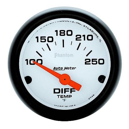 Gauge; Differential Temperature; 2 1/16"; 100-250  Deg. F; Electric; Phantom