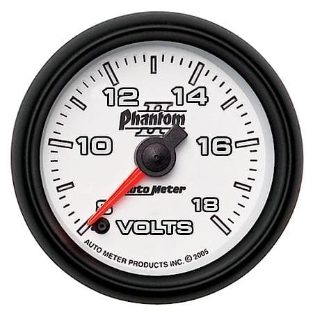 Gauge, Voltmeter, 2 1/16", 18V, Digital Stepper Motor, Phantom II