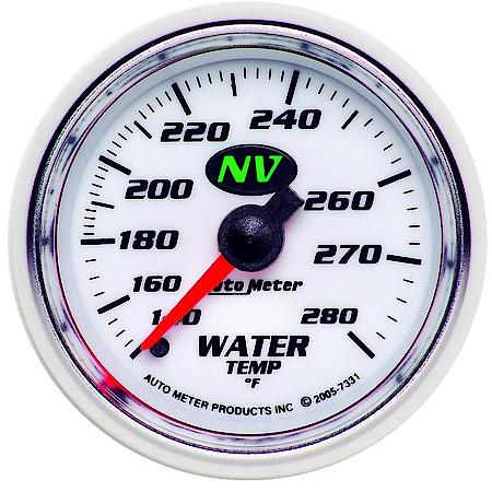 Gauge; Water Temperature; 2 1/16"; 140-280 Deg. F; Mechanical; NV
